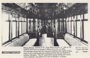 Mersey Railway 3rd Class Train Trailer Carriage Real Photo Postcard