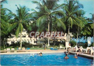 Postcard Modern Abidjan Republic of the Ivory Coast Hotel Akwaba Pool