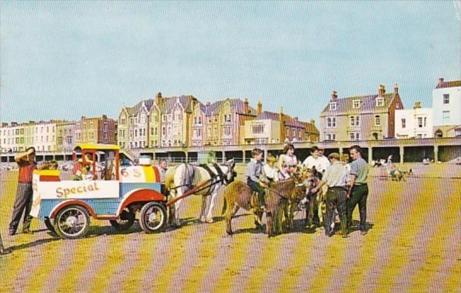 England Burnham-On-Sea Donkeys On The Beach 1964