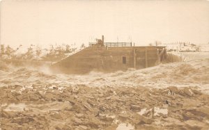 J57/ Fremont Ohio RPPC Postcard c1913 Flood Disaster Scene  391