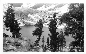 Postcard RPPC California Mineral King Franklin Lake Tulare 1940s 23-3462