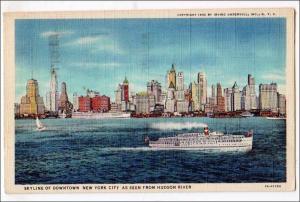 NY - New York City. Skyline from Hudson River