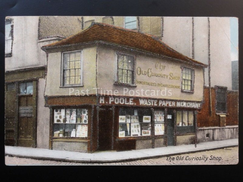 London: Charles Dickens THE OLD CURIOSITY SHOP Glittered c1907 by J.Beagles