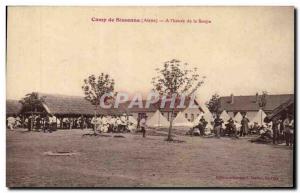 Old Postcard Camp of Sissonne At & # 39heure soup Army