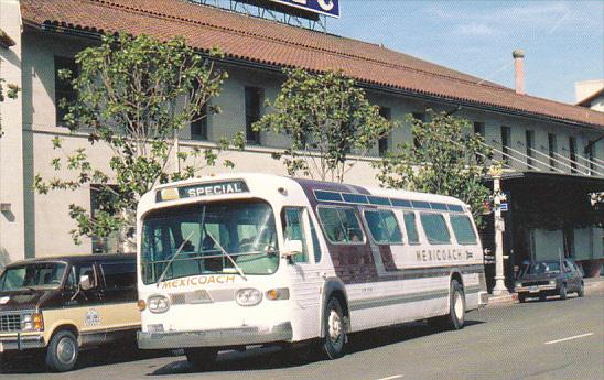 General Motors TDH 5302 Mexicoach Bus #25 In Front Of Santa Fe Depot San Dieg...