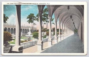 Theme Park & Expo~John & Marble Ringling Art Museum Sarasota FL~1935 Postcard