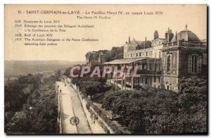 Old Postcard Saint Germain en Laye The Pavilion Henry IV or Louis XIV was born