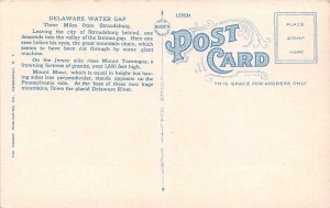 Delaware Water Gap Pennsylvania~Promontory-Three Mountain View~Info on Back~&...