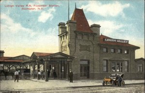 Rochester New York NY Train Station Depot c1910s Postcard