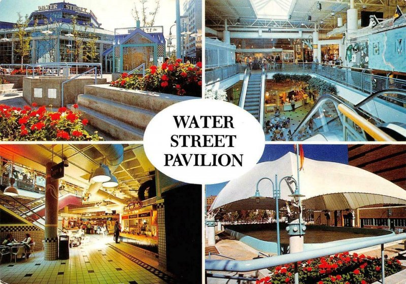 FLINT, Michigan MI   WATER STREET PAVILION Shopping Mall  4X6 OVERSIZE  Postcard