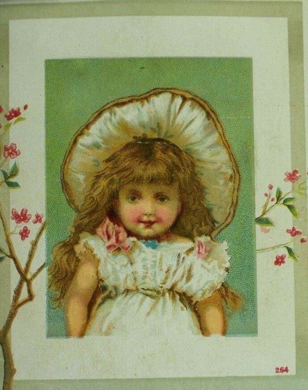 1870's-80's Lovely Girls With Fancy Hats on Victorian Four Card Set F102