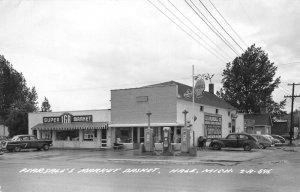Hale Michigan Pearsall's Market Basket Real Photo Vintage Postcard AA72707