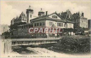 Old Postcard La Bourboule La Poste and the Hotel de Ville