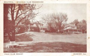 VILLA CLUB RESORT CLUB RESIDENCES MCHENRY ILLINOIS POSTCARD 1941