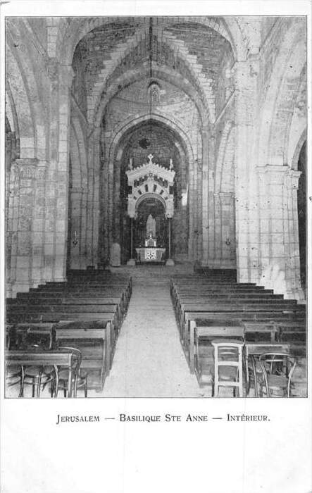 Israel  Jerusalem   Basilique Ste. Anne - Interieur     White Fathers  at St....