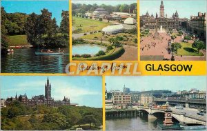 Modern Postcard Greeting from Glasgow