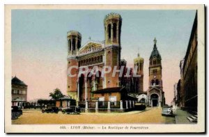 Old Postcard Lyon Rhone Basilica of Fourviere