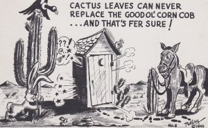 Humour Cactus Leaves Can Never Replace Th Good Ol' Corn Cob Bob Petley C...