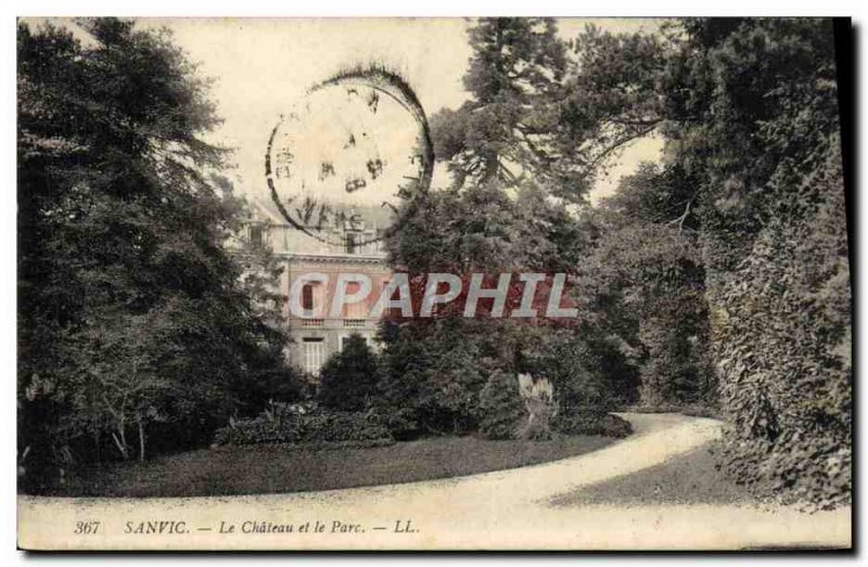 Old Postcard Sanvic Le Chateau And Park
