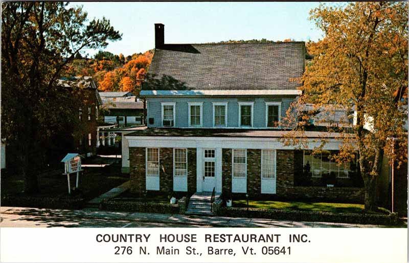 Postcard RESTAURANT SCENE Barre Vermont VT AL6681