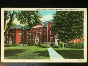 Vintage Postcard 1945 Edwin S. Bundy Dormitory Earlham College Richmond Indiana