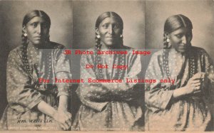 Native American Cheyenne Indian Woman Mrs White Elk, Laton A. Huffman