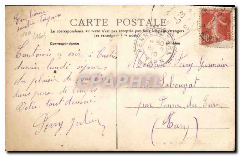 Old Postcard Artillery Fire For Prime Coup