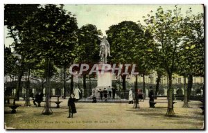 Paris - 4 - Place des Vosges - Old Postcard