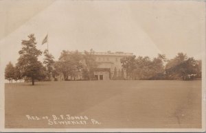 RPPC Postcard Residence BF Jones Sewickley PA 1931