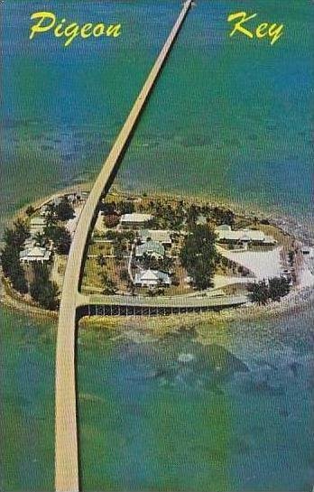 Florida Pigeon Key Seven Mile Bridge Aerial View