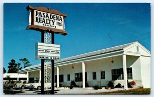 ST. PETERSBURG, Florida FL ~ Advertising PASADENA REALTY ca 1960s Postcard