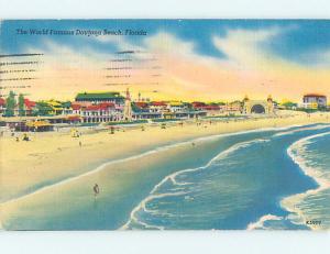 Linen SCENE AT BEACH Daytona Beach Florida FL M7820