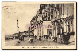 Old Postcard Cabourg Grand Hotel and La Digue