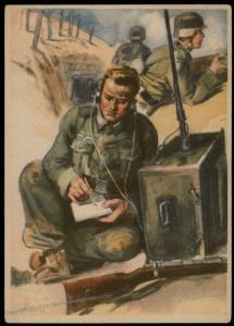 3rd Reich Germany Gutjahr Funker Unit Propaganda Card 91249