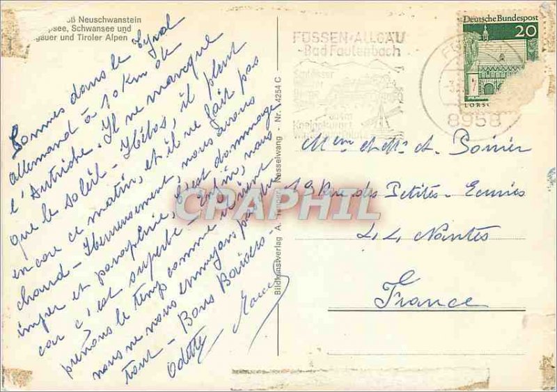 Modern Postcard Neuschwanstein castle