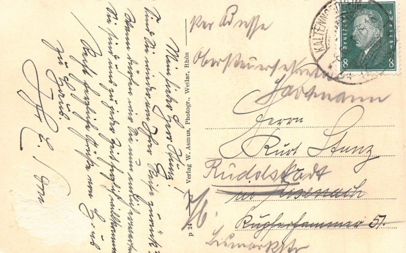 A107 Germany 1915 Gerthausen Rhoen General view vintage postcard