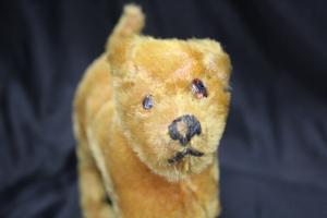 Antique Vintage Mohair Irish Terrier Gwen Steiff? Stuffed Toy Dog Missing Button