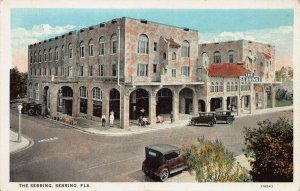 The Sebring Hotel, Sebring, Florida, Early Postcard, Unused