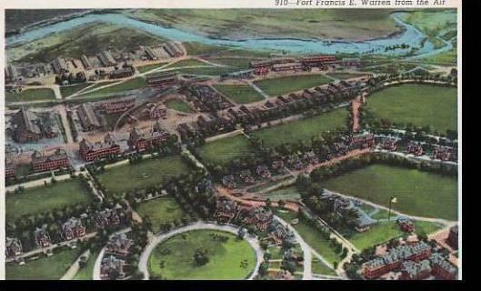 Wyoming Cheyenne Air View Of Fort FrancisE.Warren