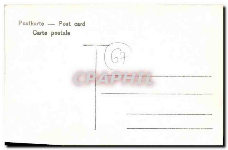 Old Postcard Strasbourg Gare