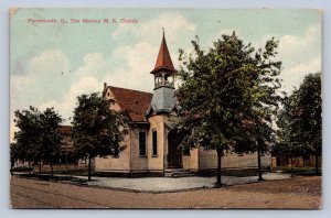 J99/ Portsmouth Ohio Postcard Scioto County c1910 Manley M.E. Church 458