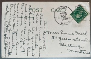 Vintage Postcard 1916 SE Corner Madison & Dearborn Strs, Chicago, Illinois (IL)