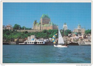 Sail Boat, Saint Lawrence River, QUEBEC CITY, Quebec, Canada, 50-70's