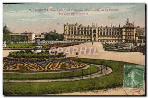 Postcard Old Saint Germain En Laye Le Chateau seen Parterre