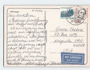 Postcard Grüße aus der Landeshauptstadt Stuttgart, Germany