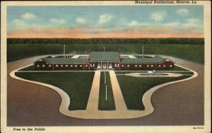 Monroe LA Municipal Natatorium Old Linen Postcard