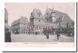 Old Postcard Paris Arts et Metiers and Reamur street