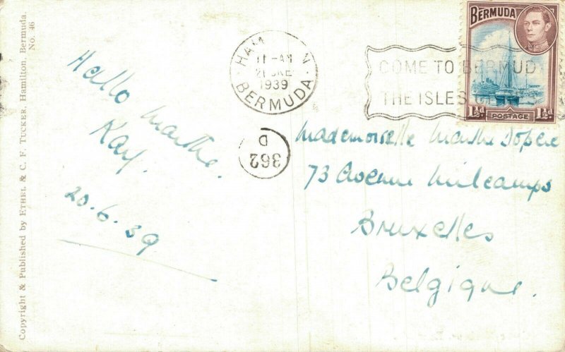 Castle Harbor Bermuda Vintage Postcard 08.00