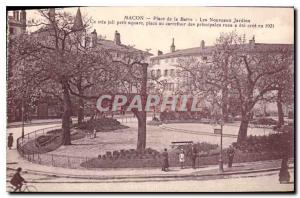 Old Postcard Macon Square Barrc The New Gardens