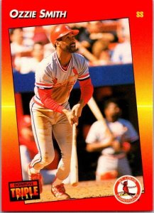 1992 Donruss Baseball Card Ozzie Smith St Louis Cardinals sk3171